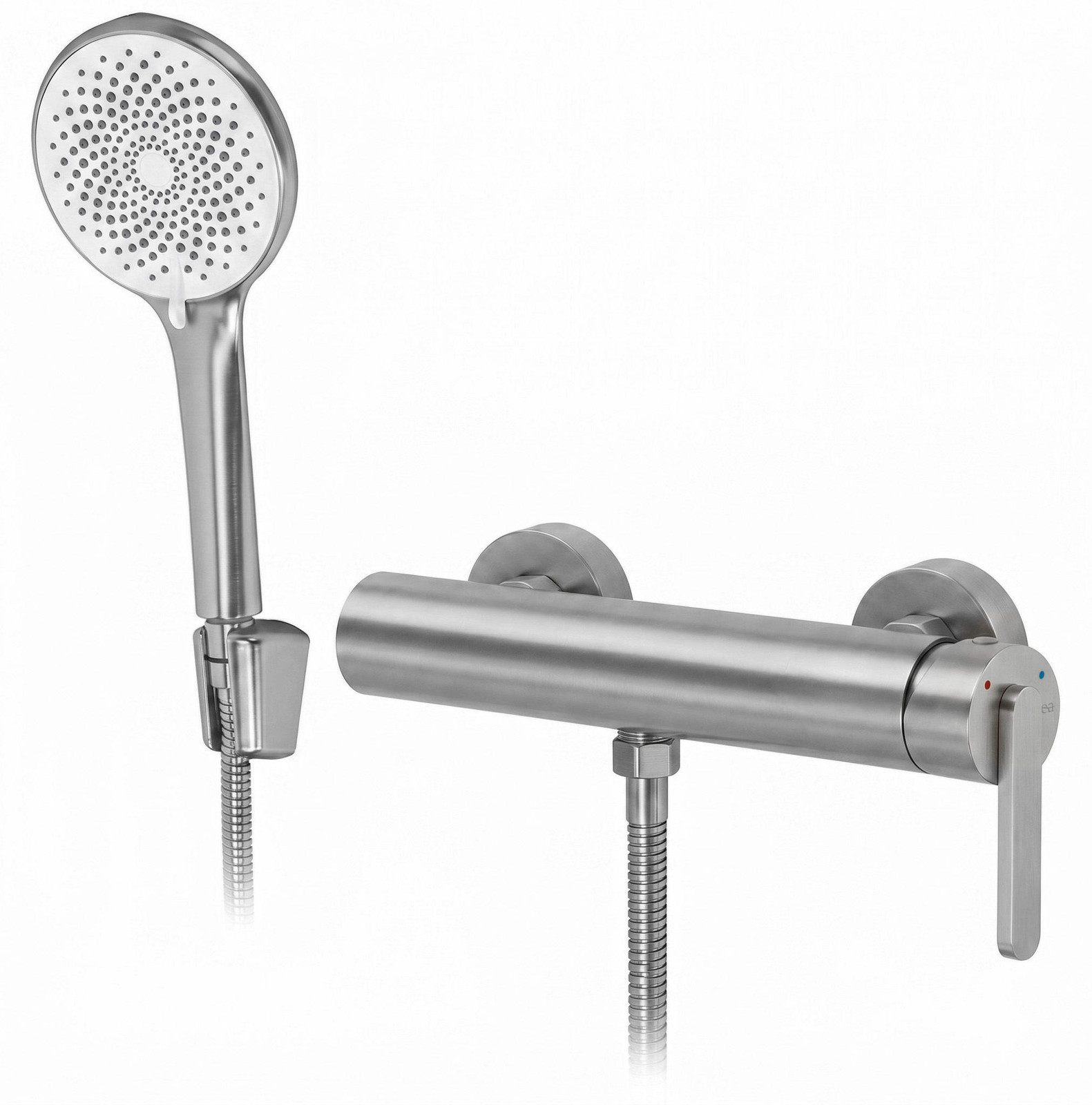 Rea Badkraan Ontario Side Brush Nickel met Doucheset en Sprayfunctie