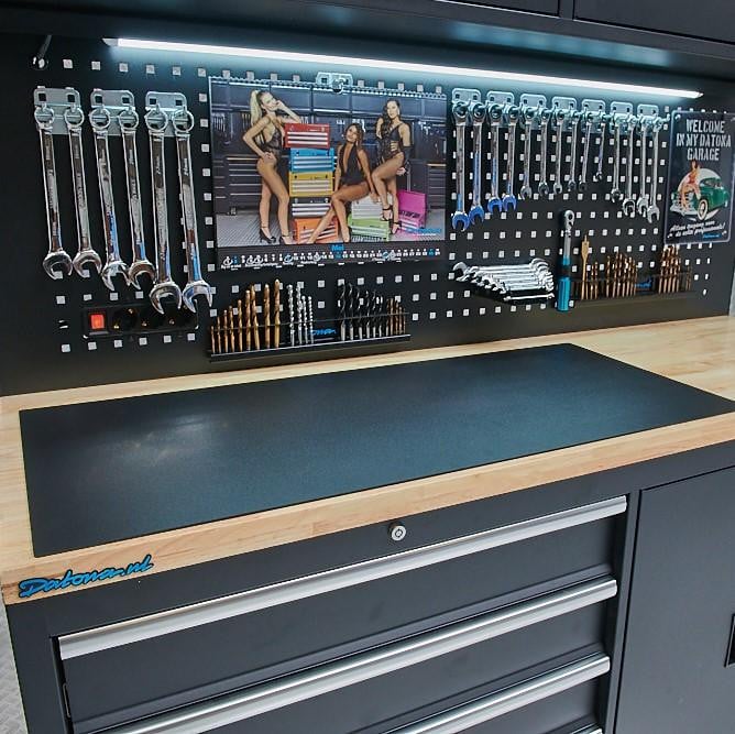 Datona PVC werkbankmat voor werkbank van 100 cm