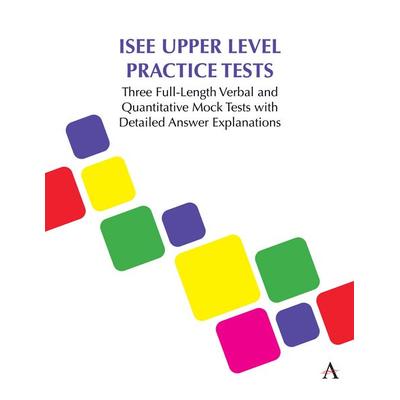 ISEE Upper Level Practice Tests, Taschenbuch von Anthem Press, Ingram Publishers Services, 978-1-83998-986-5