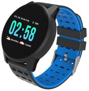 Inspired Deals KY108 Smart Fitness Tracker IP67 Waterproof Health Smartwatch With Heart Rate Sleep And Blood Oxygen Monitoring blue