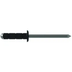 Gesipa, Nieten, 216720657 Polygrip schwarzer Blindniet 4,8 x 15 Aluminium/RVS 500 Stück