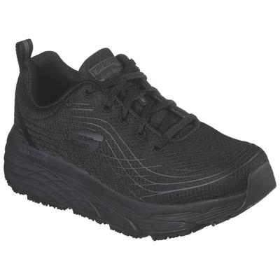 Berufsschuh SKECHERS "MAX CUSHIONING ELITE SR" Gr. 39, schwarz, 39, Textil, Schuhe, Schnürschuh für Gastronomie,Pflege für Maschinenwäsche geeignet