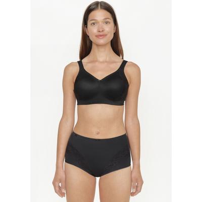 Minimizer-BH SUSA "London", Damen, Gr. 75, Cup F, schwarz, Obermaterial: 76% Polyamid, 24% Elasthan, BHs Minimizer-BH, vorgeformte Cups, Spitze, blickdicht, elastisch