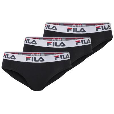 Slip FILA "JUNIOR GIRL SLIP", Mädchen, Gr. 146/152, schwarz, Obermaterial: 95% Baumwolle, 5% Elasthan, unifarben, normal, Unterhosen Slip, mit reibungsarmen Nähten