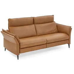 HUKLA Sofa Le Mans Leder Braun Cognac