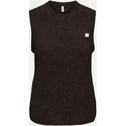 Strickweste ONLVIGGA Braun M