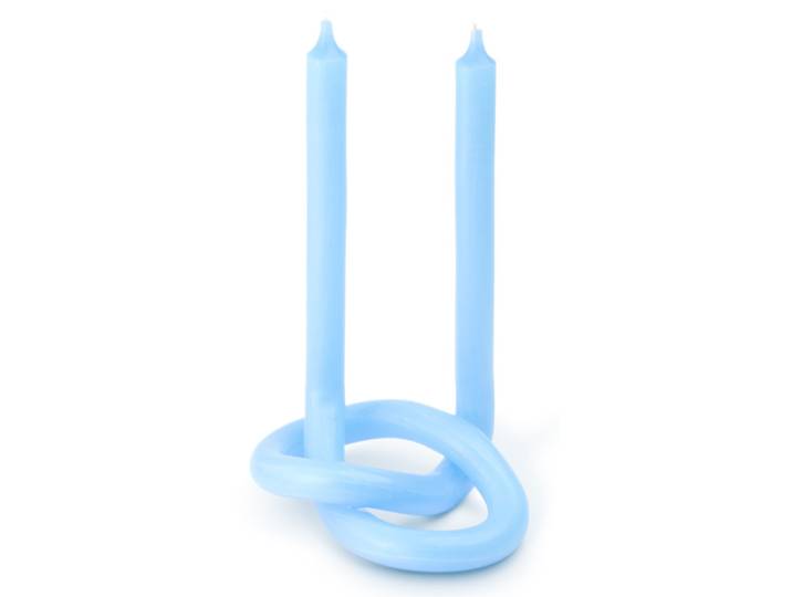 Knot Kerze Hellblau