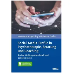Social-Media-Profile in Psychotherapie, Beratung und Coaching, Fachbücher von Julia Neumann, Hannah Elsche, Jana Heimes, Tina Steckling