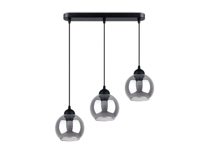 Liadomo Pendelleuchte Fenja, rundes Rauchglas, Wohnzimmer - 3 (d