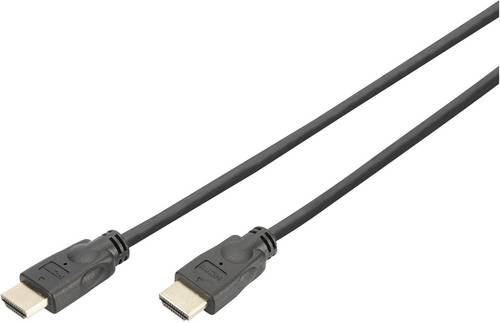 Digitus HDMI Anschlusskabel HDMI-A Stecker 5.00m Schwarz DK-330123-050-S 4K UHD, Audio Return Channel, Geschirmt HDMI-Kabel