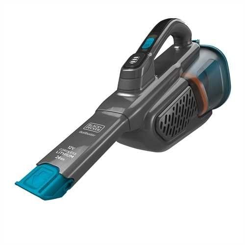 Black & Decker BHHV320B Dustbuster Handstaubsauger mit Staubbeutel bis 20 min Laufzeit 18 V (Schwarz, Blau)