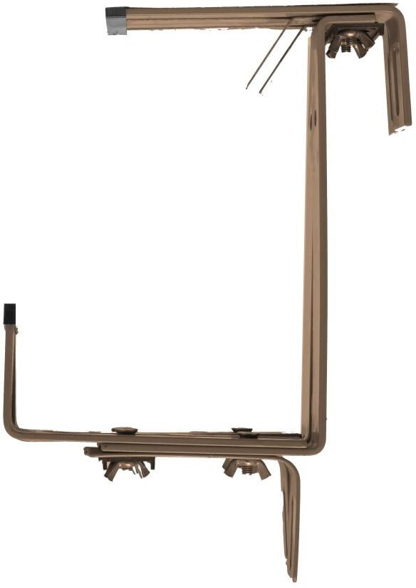 TrendLine Blumenkastenhalter braun 3-fach verstellbar