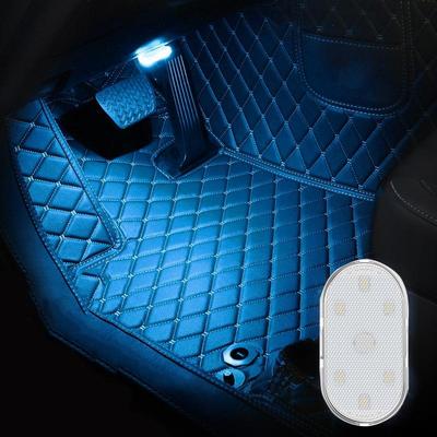 Inspired Deals Touch Sensor Car LED Reading Light USB Rechargeable Magnetic Car Ambient Light Ice Blue