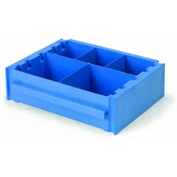 Ablageschale Numatic mit Facheinteilung, blau Ablageschale