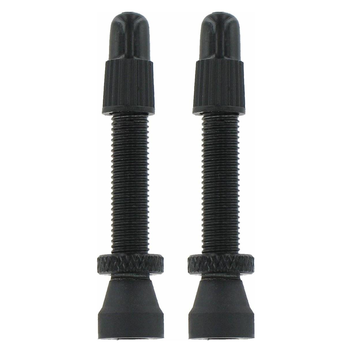 VAR Tubeless Ventil Al Sw 35mm 2-St Schwarz, Paar (VARP44501)