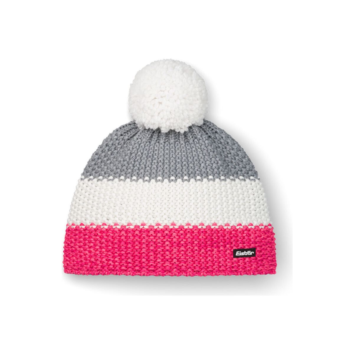 Eisbär Star Pompon Mütze Kids pinkmeliert-white-graumele (143) 407165-143