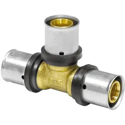 Pressfitting T-Stück - DVGW zertifiziert / Kontur TH (Ausführung: 16mm (VPE 50 Stk.))