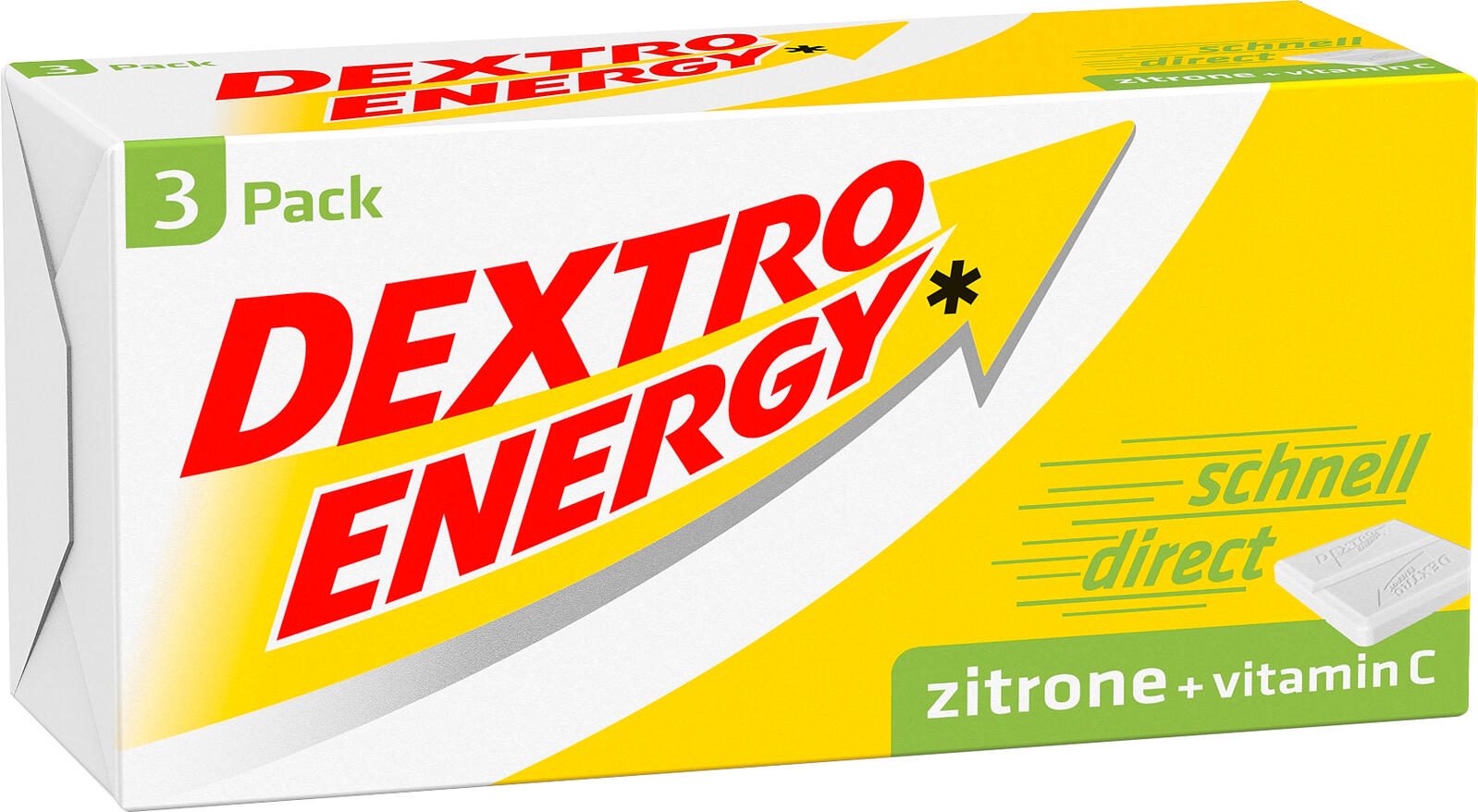 DEXTRO ENERGY Traubenzucker Zitrone 3er Pack 189926005