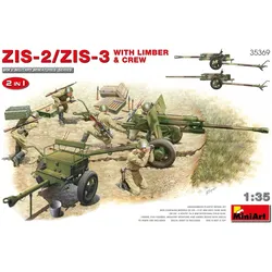Mini art ZIS-2/ZIS-3 With LIMBER & CREW. 2 IN 1