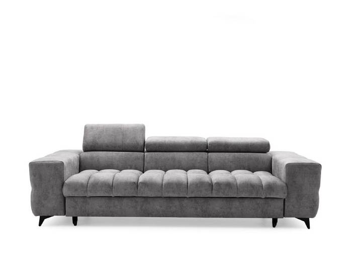 Muffo Sofa Pudding 3, Starke Steppung, elegante Form, verstellbare Kopfstützen, Schlaffunktion