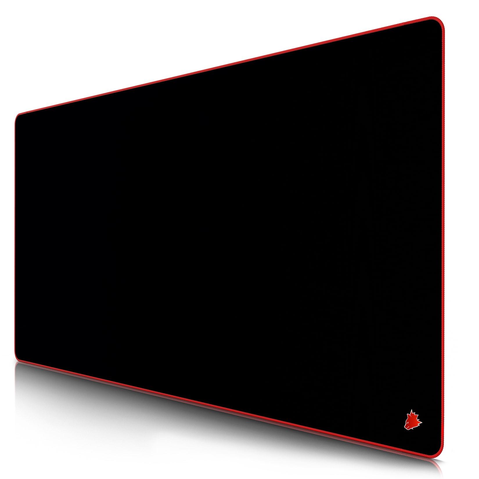 Titanwolf Gaming Mauspad, XXXL Speed Mousepad 1200 x 600 mm, Geschwindigkeit & Präzision, Symbol Red