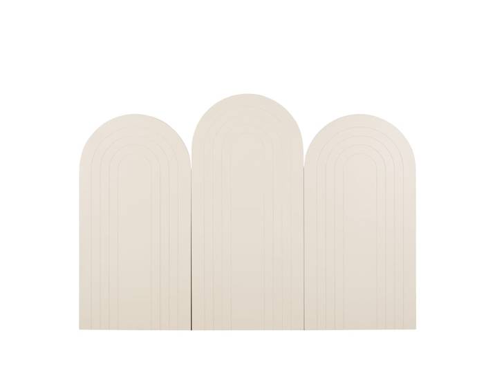 Kopfteil aus Holz für ein 160 cm breites Bett, cremefarben