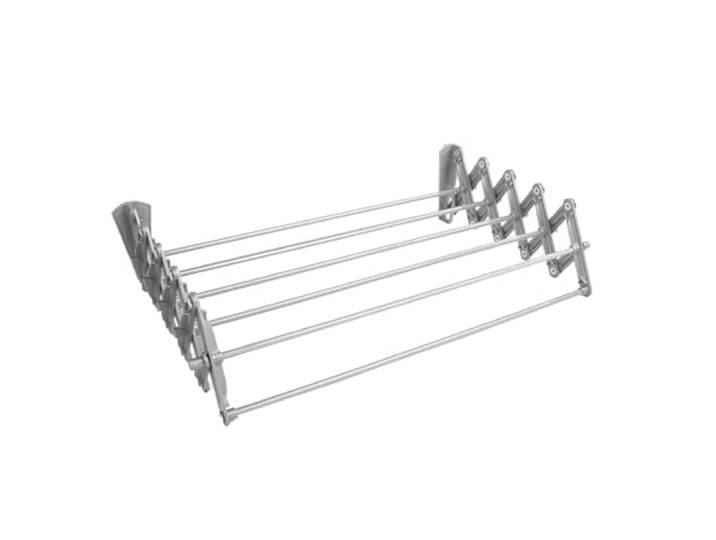ABJ Wandwasdroger, telescopisch, wasdroger voor aan de muur, accordeon, droogrek, wandmontage (grijs, 60 cm)
