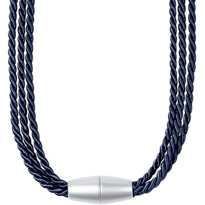 Raffhalter GERSTER "Jana" Gr. 1, blau (rauchblau), B:1,5cm H:65cm L:5cm Ø:68cm, Mischgewebe, Raffhalter, Mit Magnetverschluß