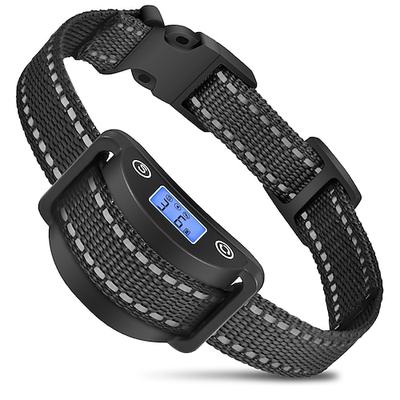 Automatisches Antibellhalsband für Hunde und Katzen, Piepton, Vibration, IP65, wasserdicht, LCD-Display, einstellbare Empfindlichkeit, lange Standby-Zeit