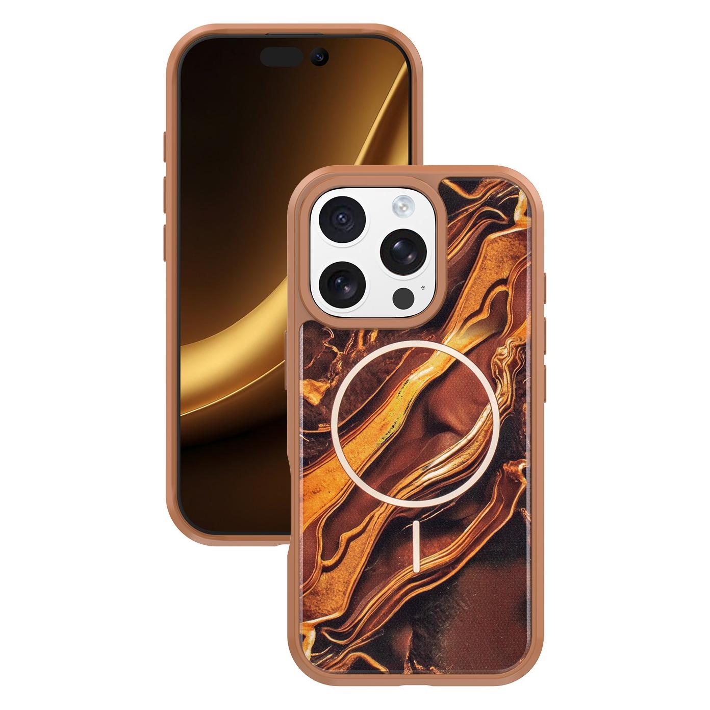 OEM "Golden Autumn"-Hülle für das iPhone 16 Pro Max 6,9" in Braun (Apple iPhone 16 Pro Max) (77238012)