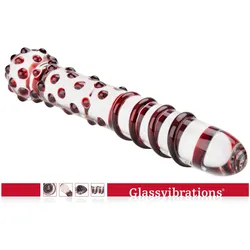 Glassvibrations, Dildo, Limited Edition! Glasdildo Red Fantasy
