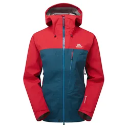 Mountain Equipment Makalu Wmns Jacket Damen Regenjacke rot/blau - 40