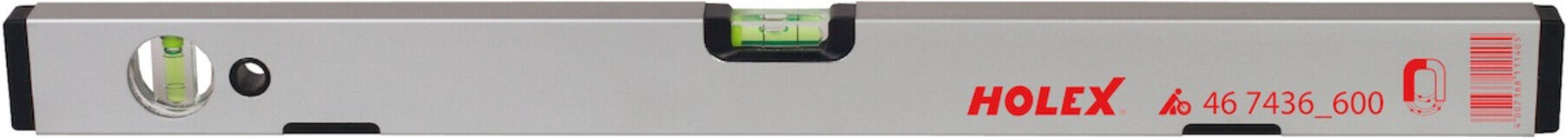 HOLEX Aluminium-Wasserwaage mit Magnet 400 mm (467436 400)