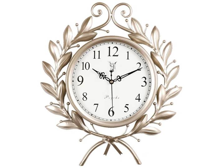 Horloge murale atmosphérique américaine, montre murale silencieuse d'art de salon, maison européenne à la mode, table décorative