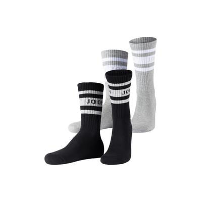 Tennissocken JOOP "premium essentials", Damen, Gr. 39-42, Sockengröße, schwarz (schwarz mix), Baumwolle, Elasthan, Polyamid, elastisch, Socken Tennissocken, am Bund mit Logoschriftzug