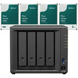 Synology DS925+ DiskStation + 32TB 4x Synology Plus 3.5" SATA 6Gb/s Festplatte 8 TB