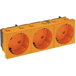 OBO Bettermann, Steckdose, Vertr Steckdose 33 Grad, 3-fach Schutzkontakt STD-D3S ROR3