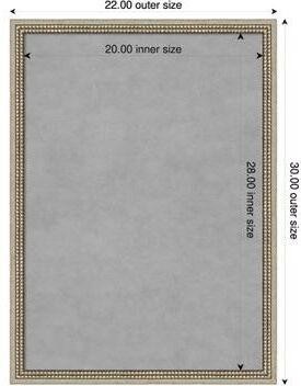 Amanti Art Castellan Wood Framed Magnetic Board