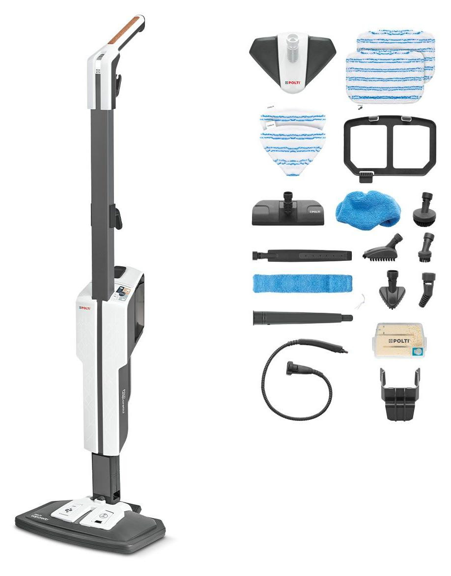 Polti Vaporetto SV660 Style 2-in-1 Stoommop voor alle vloeren, 1500 W, 0,5 l, Grijs/Wit