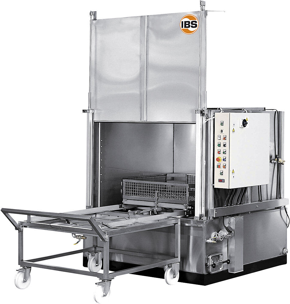 Waschautomat WA 190 E, Tragfähigkeit 700 kg, Arbeitsflächen-BxT 1300 x 1300 mm IBS Scherer