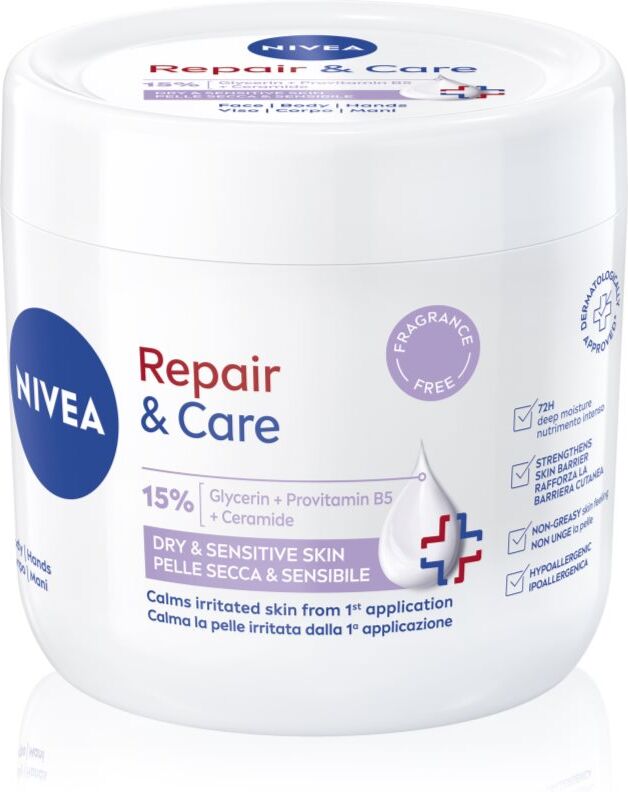 NIVEA Repair & Care Sensitive nourishing regenerating cream for dry and sensitive skin 400 ml