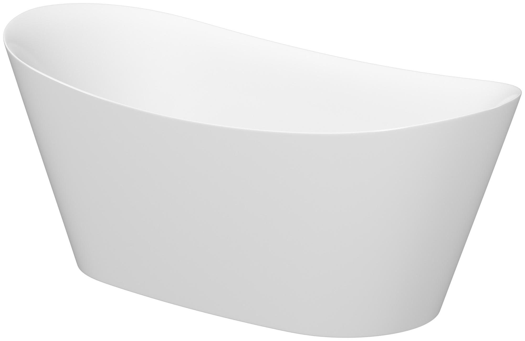 Wanne Inverto Oval 170x80 glänzend : Weiss glänzend