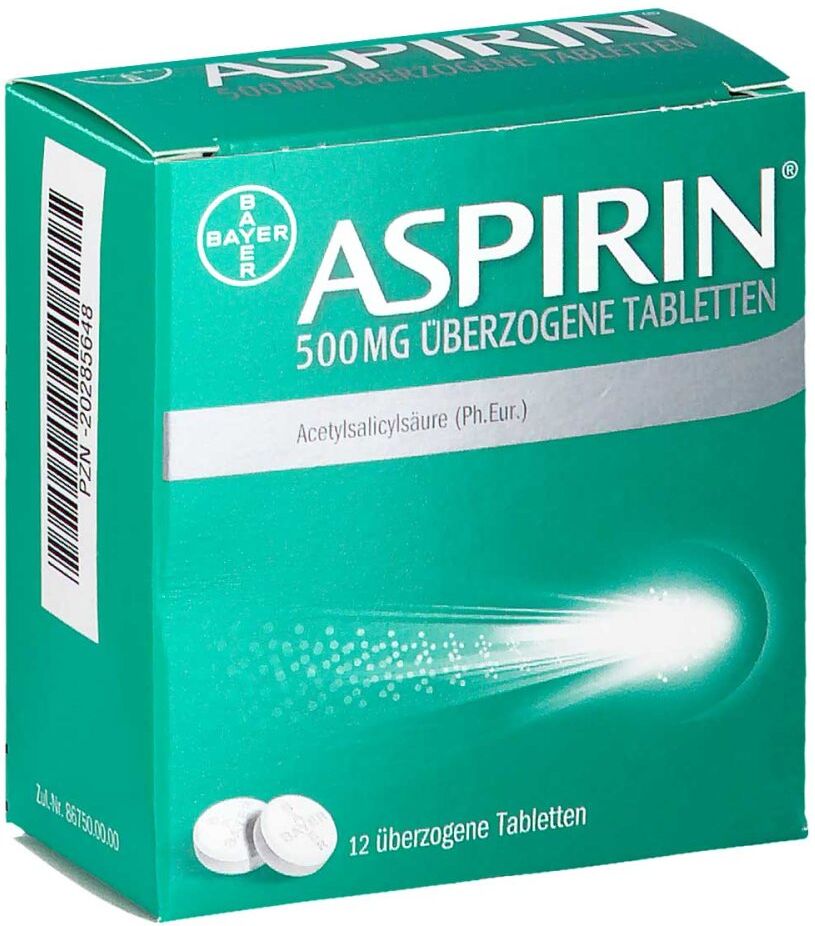 Aspirin 500 Mg überzogene Tabletten