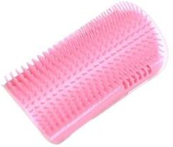 Uplift Picks Self Grooming Cat Scratcher Brush Wall Mounted Pet Hair Remover And Massager pink
