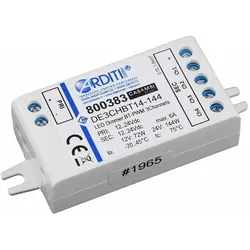 LED Bluetooth Dimmer CASAMBI DE3CHBT14-144 PWM4, Einbau, 12-24V, max. 144W, CASAMBI / Ausgang PWM, 3-Kanal RGB ARD-800383