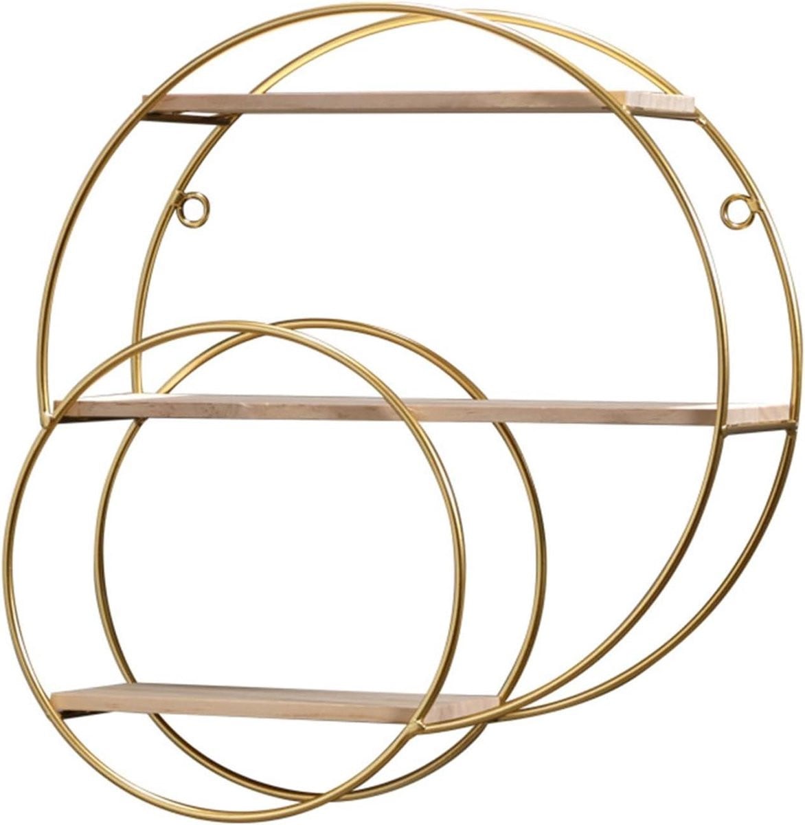 Handgemaakte cirkelvormige wandplank voor badkamer en keuken met minimalistisch design