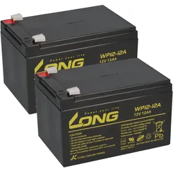 2x Kung Long WP12-12 12V 12Ah – Ersatzakku für APC RBC6