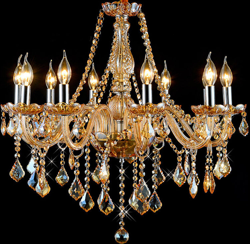 Mercer41 Alhambra Crystal Chandelier Gold 60cm H x 76cm W x 60cm D