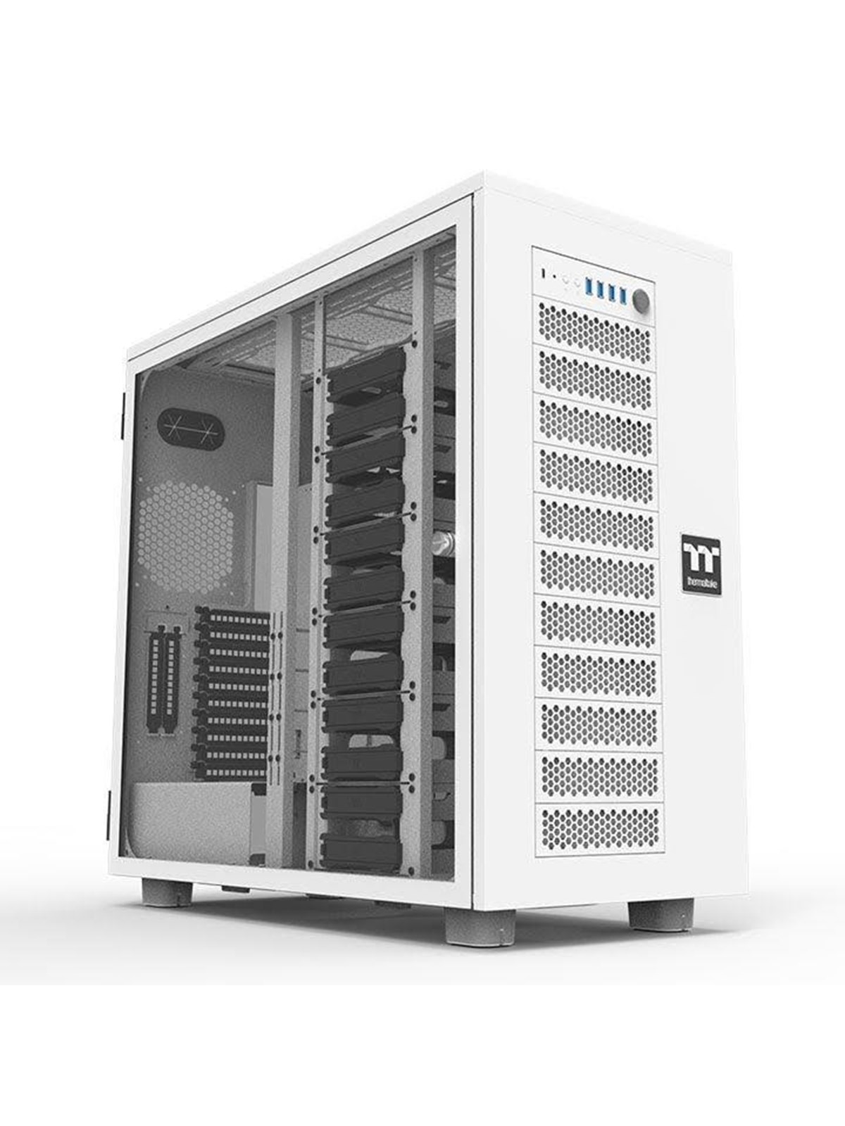 Thermaltake AX700 TG Super Tower Case - Snow White - Gehäuse - Desktop - Weiß