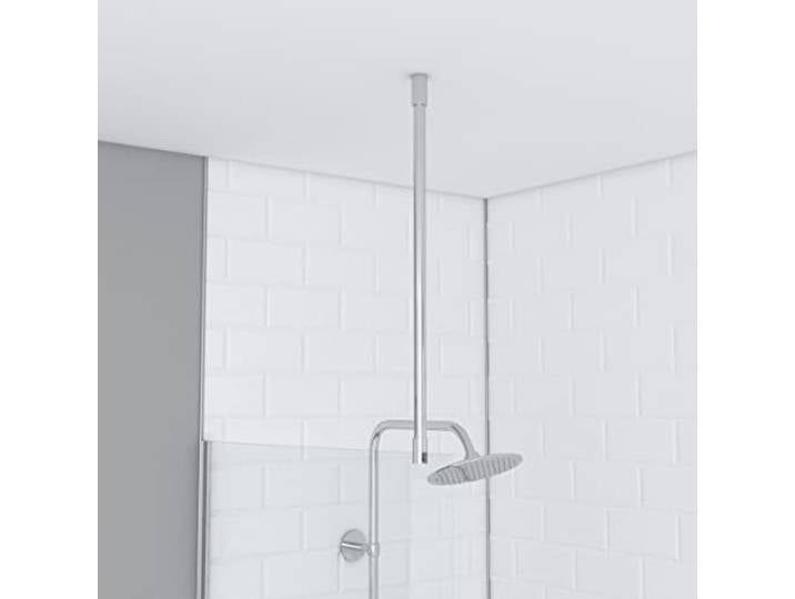 AURLANE Barre de Fixation Plafond pour Douche a l'italienne - Barre DE Fixation Plafond 60cm RECOUPABLE